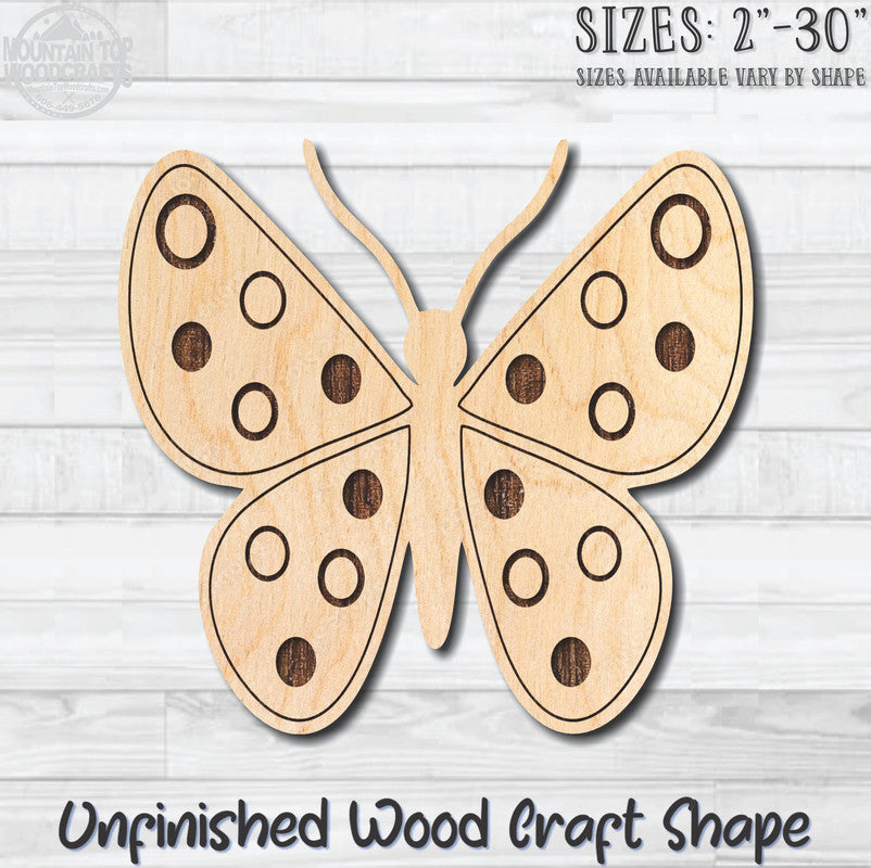 Monarch Butterfly 36 Unfinished Wood Shape Blank Laser Engraved Cutout Woodcraft Craft Supply
