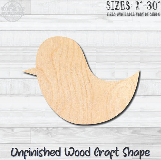 Birdy Bird Birdie 3 Unfinished Wood Shape Blank Laser Engraved Cutout Woodcraft Craft Supply
