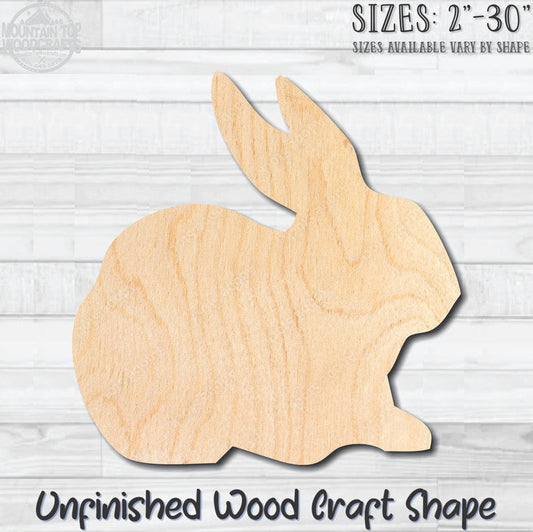 Rabbit Bunny 3 Unfinished Wood Shape Blank Laser Cut Out Woodcraft Craft Supply
