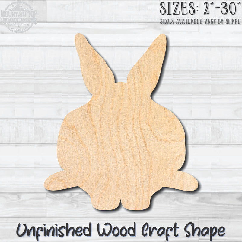 Rabbit Bunny 5 Unfinished Wood Shape Blank Laser Cut Out Woodcraft Craft Supply