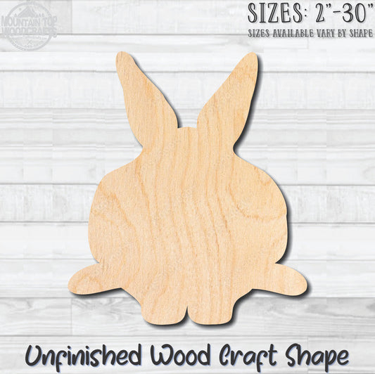 Rabbit Bunny 5 Unfinished Wood Shape Blank Laser Cut Out Woodcraft Craft Supply