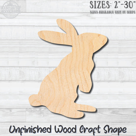 Rabbit Bunny 8 Unfinished Wood Shape Blank Laser Cut Out Woodcraft Craft Supply