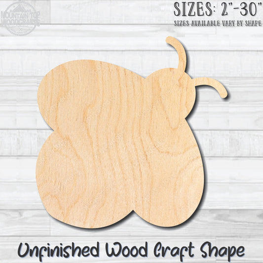Bumble Bee 2 Unfinished Wood Shape Blank Laser Cut Out Woodcraft Craft Supply
