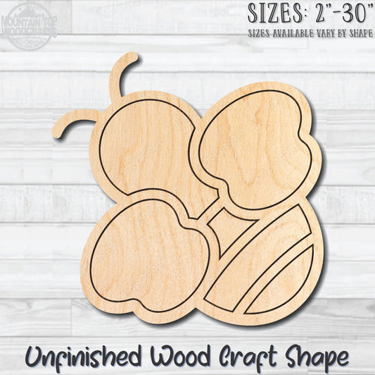 Bumble Bee 2 Engraved Unfinished Wood Shape Blank Laser Cut Out Woodcraft Craft Supply