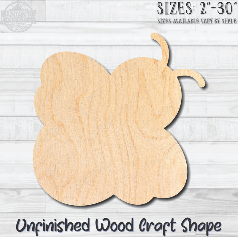 Bumble Bee 4 Unfinished Wood Shape Blank Laser Cut Out Woodcraft Craft Supply