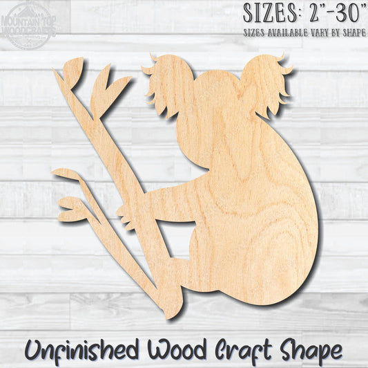 Koala Bear 1 Unfinished Wood Shape Blank Laser Cut Out Woodcraft Craft Supply