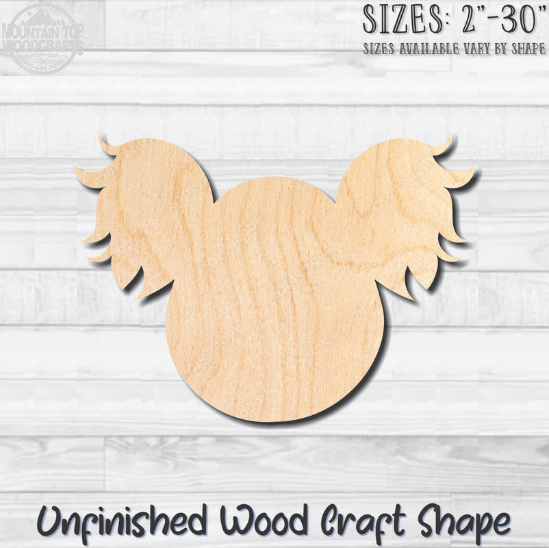 Koala Bear 3 Unfinished Wood Shape Blank Laser Cut Out Woodcraft Craft Supply
