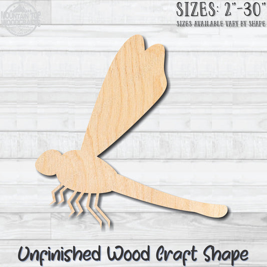 Dragonfly 3 Unfinished Wood Shape Blank Laser Cut Out Woodcraft Craft Supply