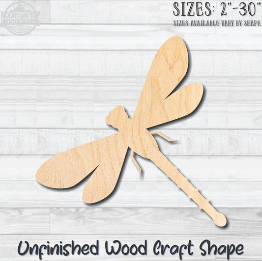 Dragonfly 1 Unfinished Wood Shape Blank Laser Cut Out Woodcraft Craft Supply