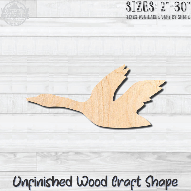 Flying Geese Unfinished Wood Shape Blank Laser Cut Out Woodcraft Craft Supply