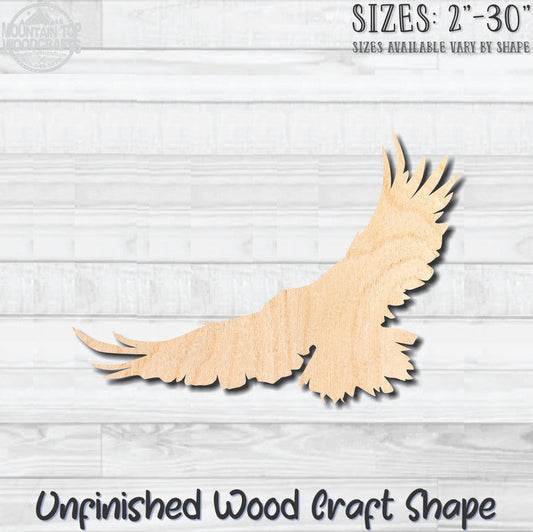Eagle Unfinished Wood Shape Blank Laser Cut Out Woodcraft Craft Supply