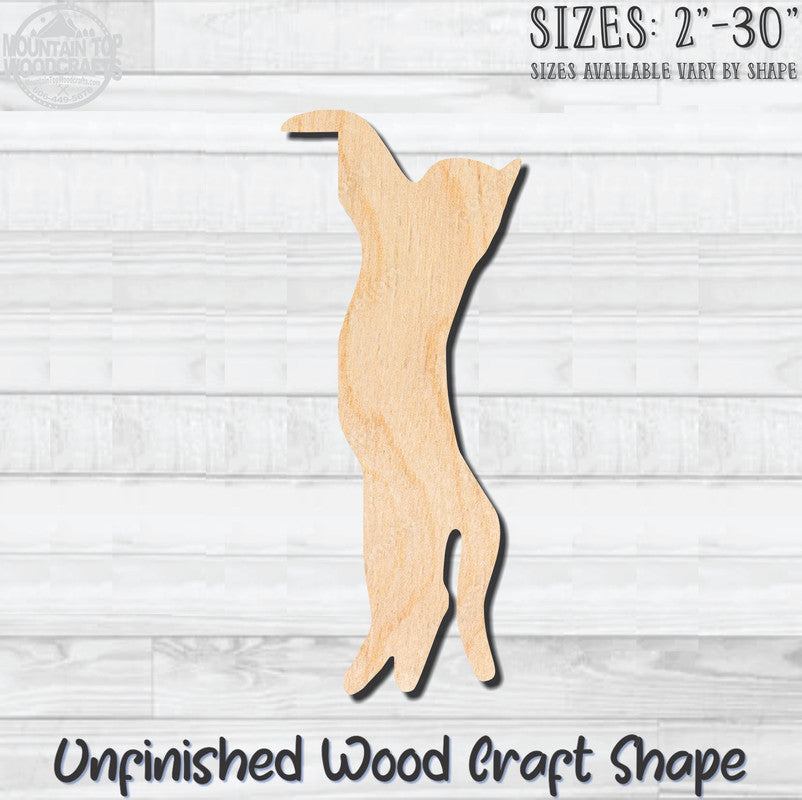 Hanging Cat Door Frame Unfinished Wood Shape Blank Laser Cut Out Woodcraft Craft Supply