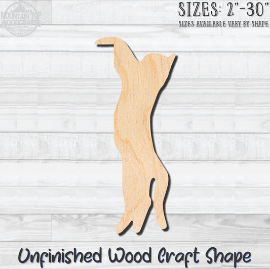 Hanging Cat Door Frame Unfinished Wood Shape Blank Laser Cut Out Woodcraft Craft Supply