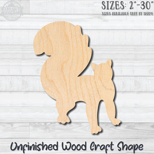 Squirrel 1 Unfinished Wood Shape Blank Laser Cut Out Woodcraft Craft Supply