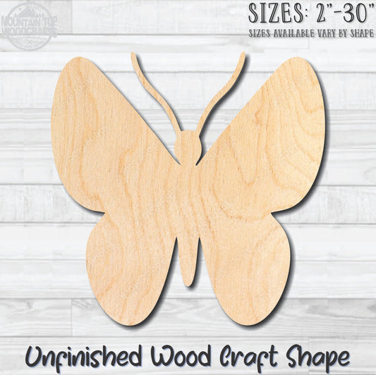 Butterfly 1 Unfinished Wood Shape Blank Laser Engraved Cutout Woodcraft Craft Supply