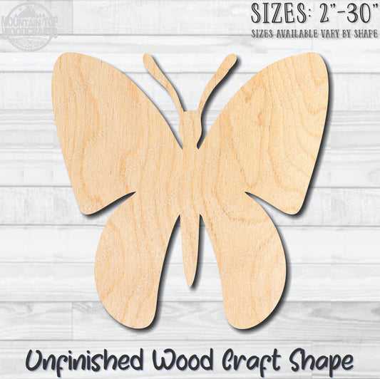 Butterfly 3 Unfinished Wood Shape Blank Laser Engraved Cutout Woodcraft Craft Supply