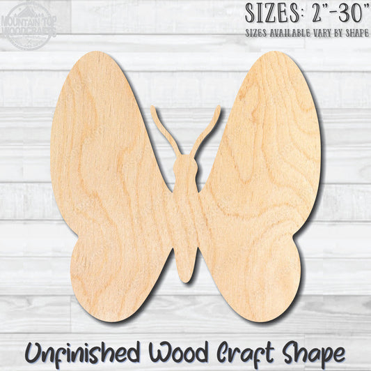 Butterfly 4 Unfinished Wood Shape Blank Laser Engraved Cutout Woodcraft Craft Supply