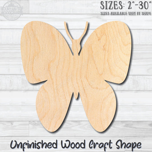 Butterfly 5 Unfinished Wood Shape Blank Laser Engraved Cutout Woodcraft Craft Supply