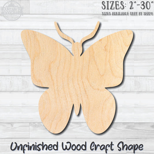 Butterfly 6 Unfinished Wood Shape Blank Laser Engraved Cutout Woodcraft Craft Supply