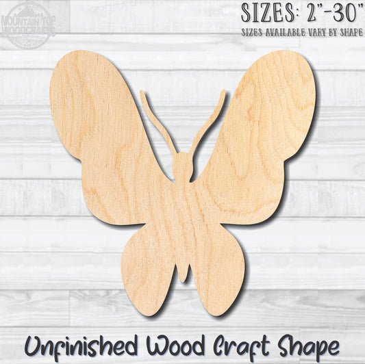 Butterfly 7 Unfinished Wood Shape Blank Laser Engraved Cutout Woodcraft Craft Supply