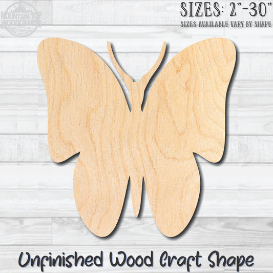 Butterfly 8 Unfinished Wood Shape Blank Laser Engraved Cutout Woodcraft Craft Supply