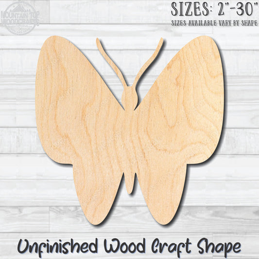 Butterfly 9 Unfinished Wood Shape Blank Laser Engraved Cutout Woodcraft Craft Supply