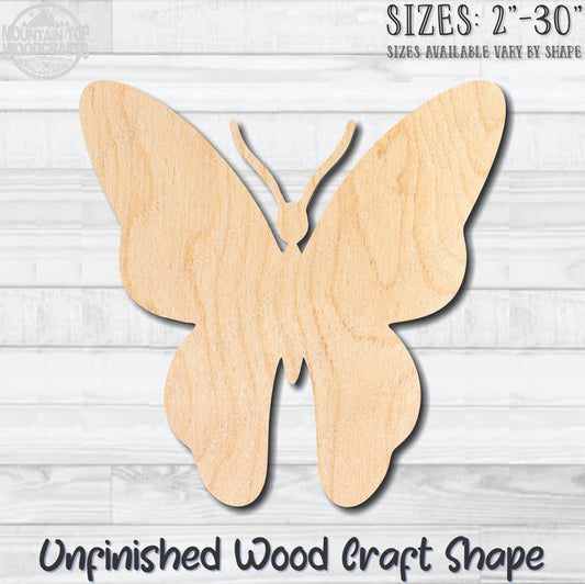 Butterfly 10 Unfinished Wood Shape Blank Laser Engraved Cutout Woodcraft Craft Supply