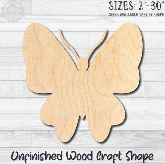 Butterfly 11 Unfinished Wood Shape Blank Laser Engraved Cutout Woodcraft Craft Supply