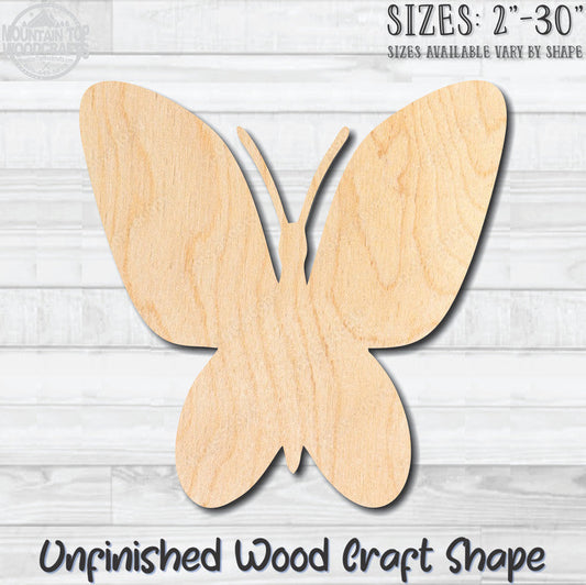 Butterfly 12 Unfinished Wood Shape Blank Laser Engraved Cutout Woodcraft Craft Supply