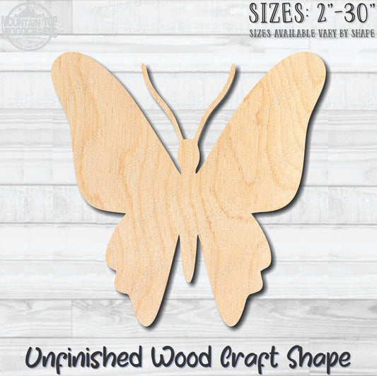 Butterfly 13 Unfinished Wood Shape Blank Laser Engraved Cutout Woodcraft Craft Supply