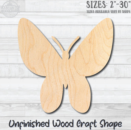 Butterfly 14 Unfinished Wood Shape Blank Laser Engraved Cutout Woodcraft Craft Supply