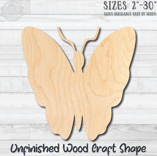 Butterfly 15 Unfinished Wood Shape Blank Laser Engraved Cutout Woodcraft Craft Supply