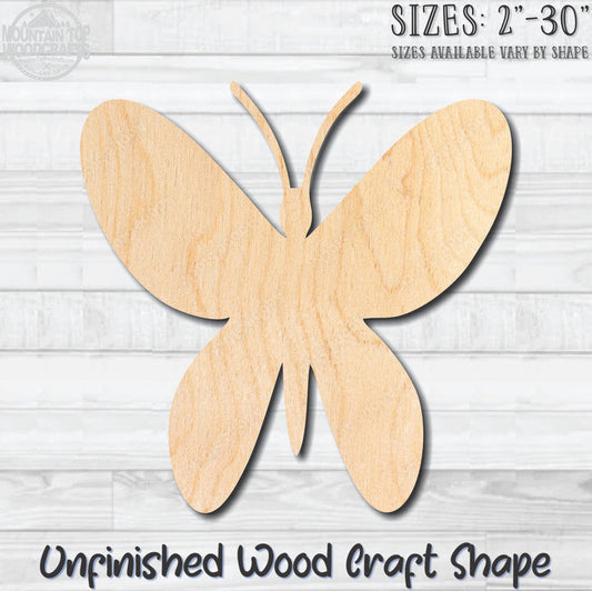 Butterfly 16 Unfinished Wood Shape Blank Laser Engraved Cutout Woodcraft Craft Supply