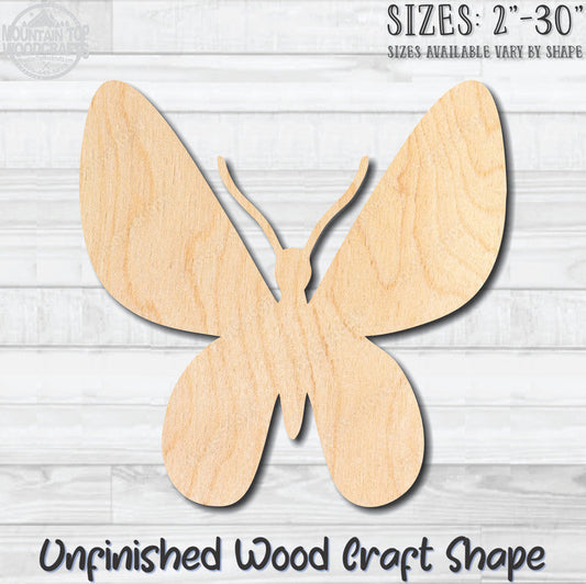 Butterfly 17 Unfinished Wood Shape Blank Laser Engraved Cutout Woodcraft Craft Supply