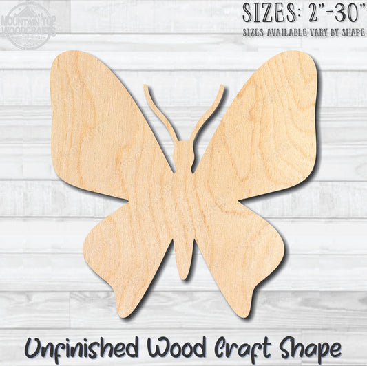 Butterfly 19 Unfinished Wood Shape Blank Laser Engraved Cutout Woodcraft Craft Supply