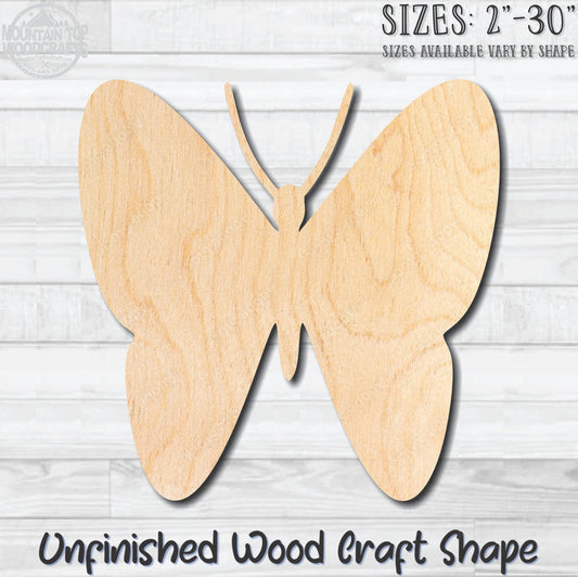 Butterfly 21 Unfinished Wood Shape Blank Laser Engraved Cutout Woodcraft Craft Supply