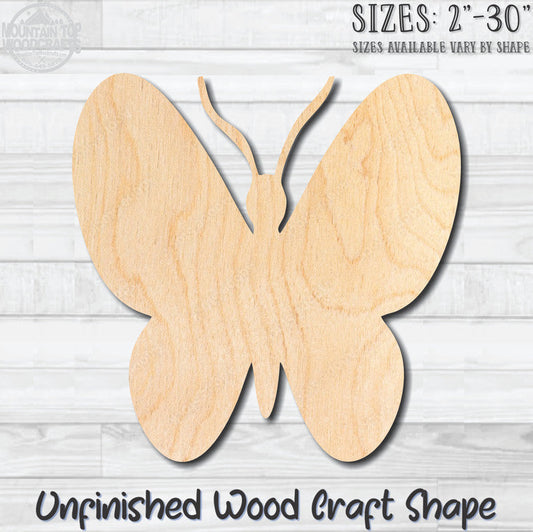 Butterfly 22 Unfinished Wood Shape Blank Laser Engraved Cutout Woodcraft Craft Supply