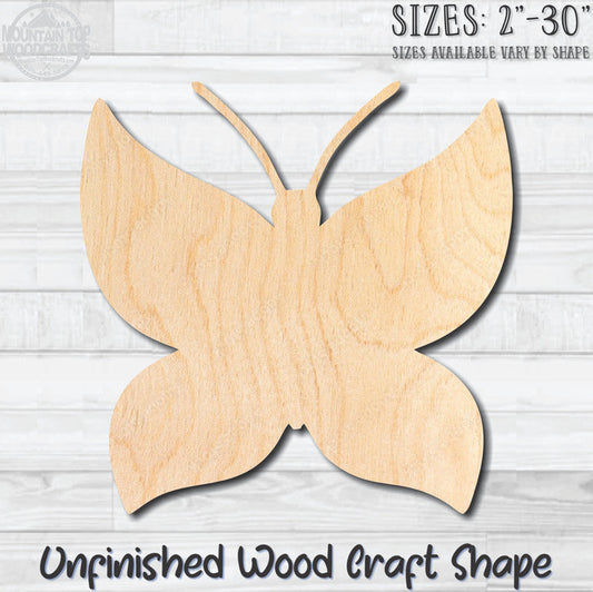 Butterfly 25 Unfinished Wood Shape Blank Laser Engraved Cutout Woodcraft Craft Supply