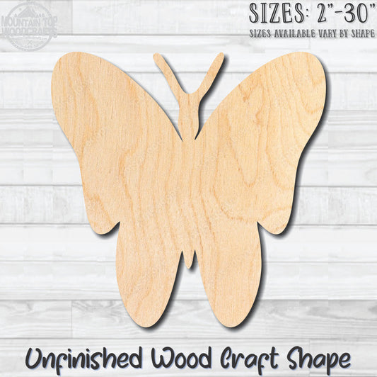 Butterfly 26 Unfinished Wood Shape Blank Laser Engraved Cutout Woodcraft Craft Supply