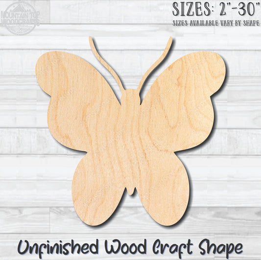 Butterfly 28 Unfinished Wood Shape Blank Laser Engraved Cutout Woodcraft Craft Supply