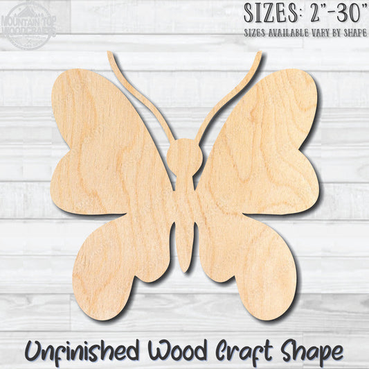 Butterfly 31 Unfinished Wood Shape Blank Laser Engraved Cutout Woodcraft Craft Supply