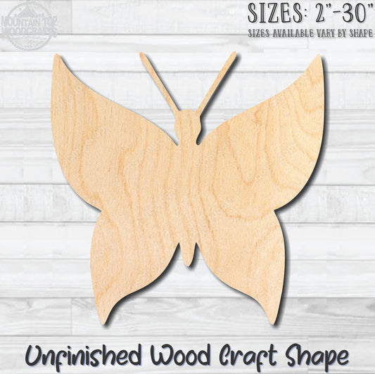 Butterfly 32 Unfinished Wood Shape Blank Laser Engraved Cutout Woodcraft Craft Supply