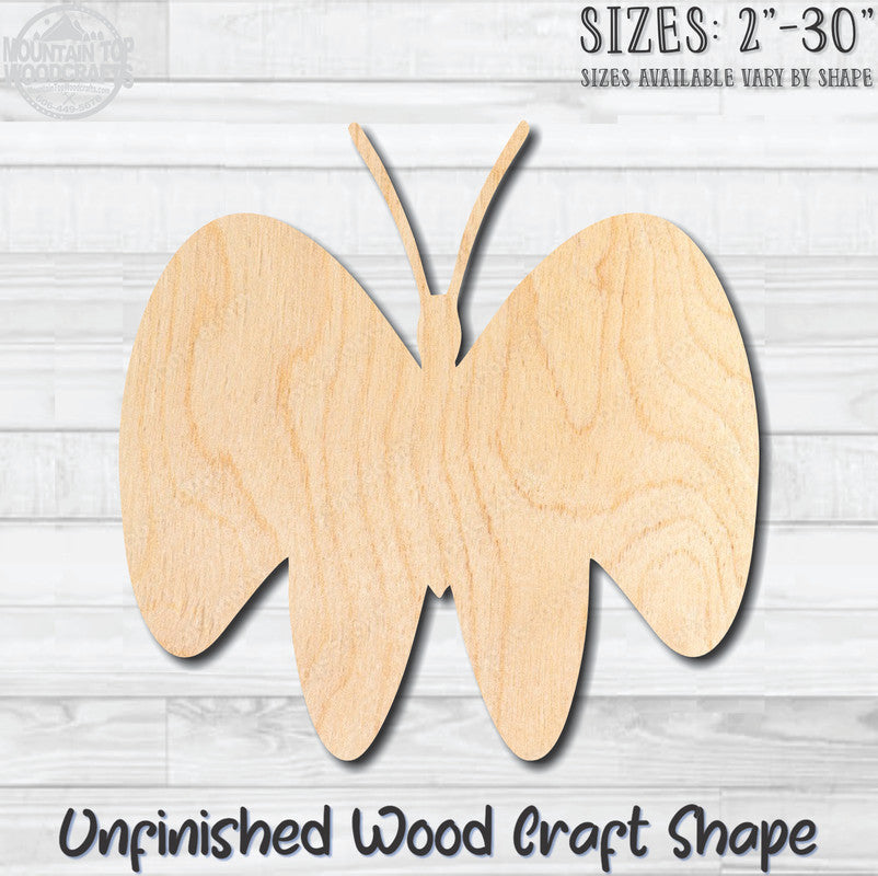 Butterfly 36 Unfinished Wood Shape Blank Laser Engraved Cutout Woodcraft Craft Supply