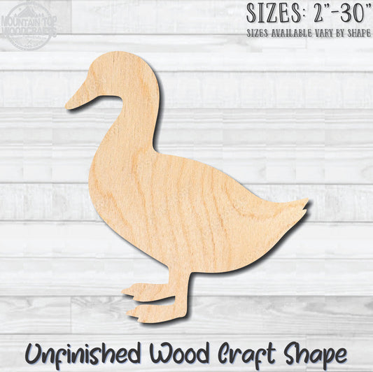 Duck Ducky Goose Unfinished Wood Shape Blank Laser Cut Out Woodcraft Craft Supply