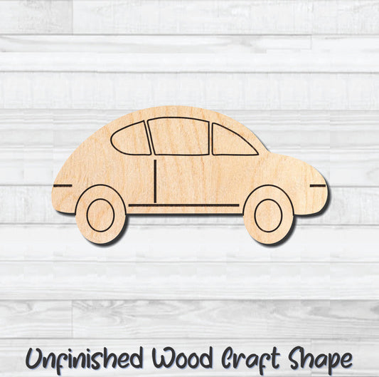 Car Vehicle 3 Automobile Unfinished Wood Shape Blank Laser Engraved Cutout Woodcraft Craft Supply