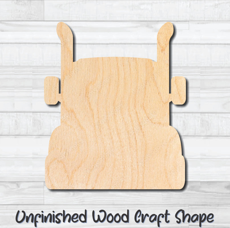 Semi Truck Unfinished Wood Shape Blank Laser Engraved Cutout Woodcraft Craft Supply