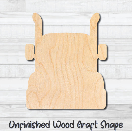 Semi Truck Unfinished Wood Shape Blank Laser Engraved Cutout Woodcraft Craft Supply