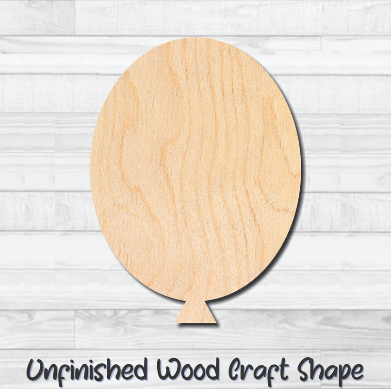 Balloon Unfinished Wood Shape Blank Laser Engraved Cutout Woodcraft Craft Supply