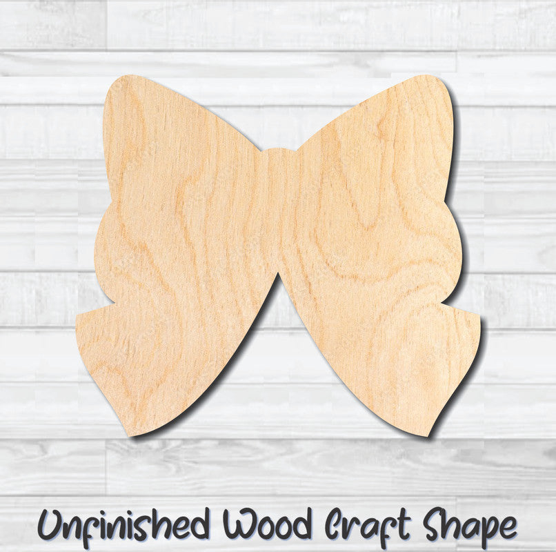 Bow 3 Unfinished Wood Shape Blank Laser Engraved Cutout Woodcraft Craft Supply