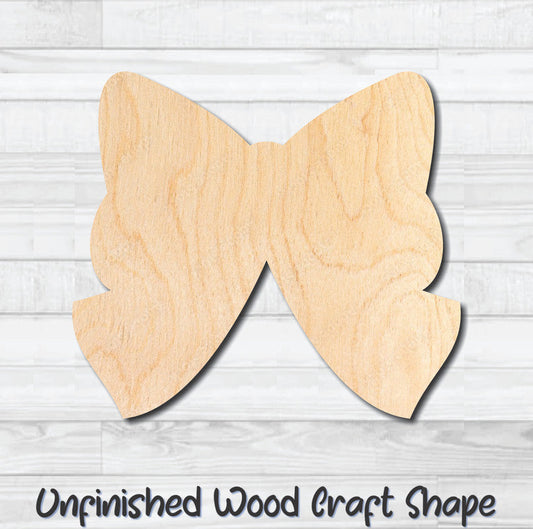 Bow 3 Unfinished Wood Shape Blank Laser Engraved Cutout Woodcraft Craft Supply